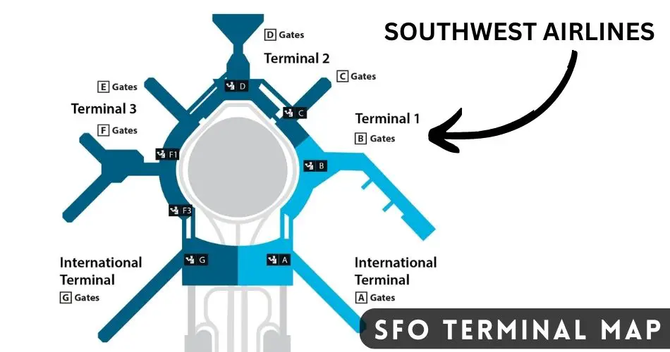 sfo terminal map southwest airlines aviatechchannel