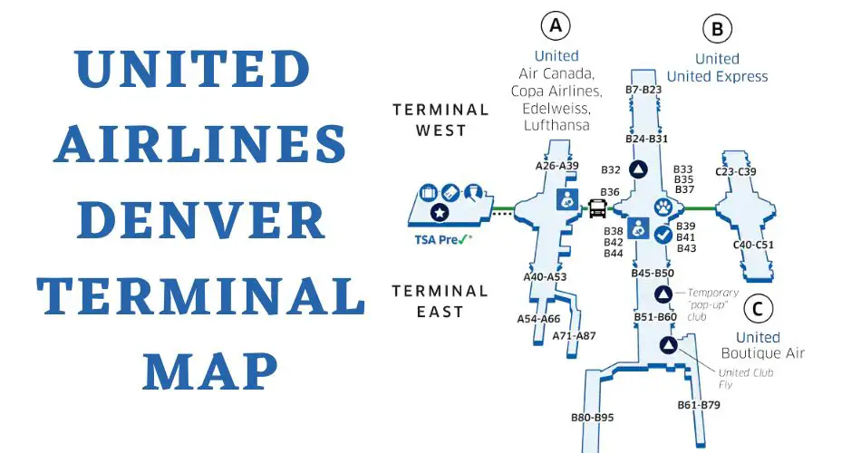 united airlines denver airport terminal map aviatechchannel