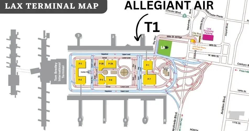 what terminal does allegiant use at lax airport map aviatechchannel