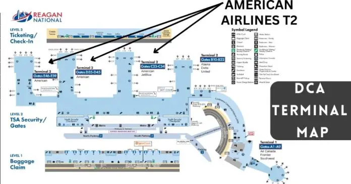 What Terminal Is American Airlines At DCA Airport 2023   What Terminal Is American Airlines At Dca Airport Map Aviatechchannel 696x366 