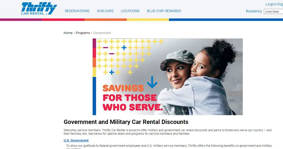 military discount for thrifty car rental aviatechchannel