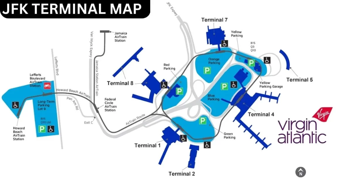 virgin atlantic terminal at jfk map aviatechchannel
