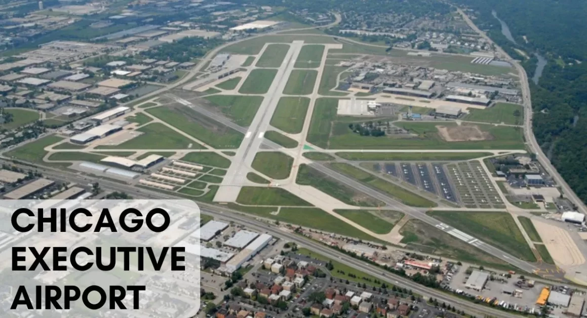 chicago executive airport aerial view aviatechchannel