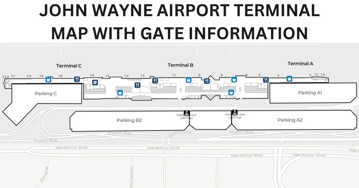 john wayne airport in orange county terminal map aviatechchannel