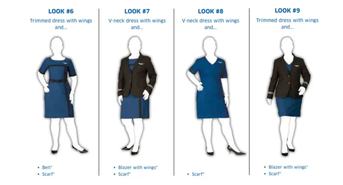 united airlines female flight attendants uniform 2 aviatechchannel