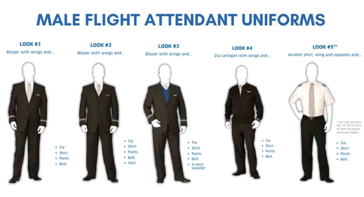 united airlines male flight attendants uniform aviatechchannel