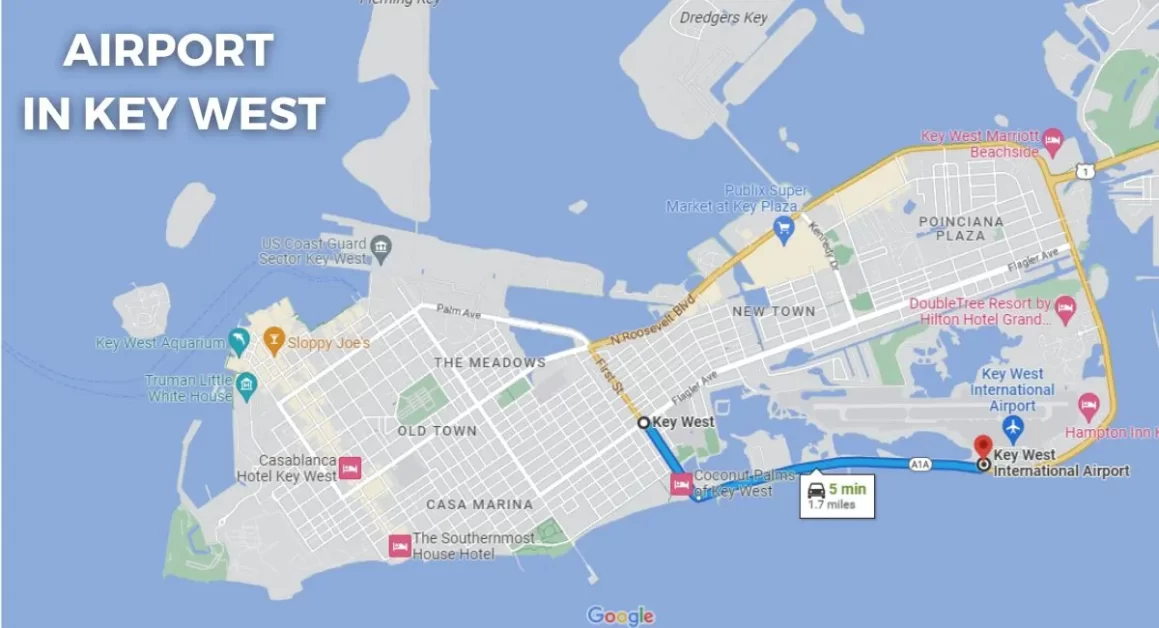 airports in key west google map location aviatechchannel