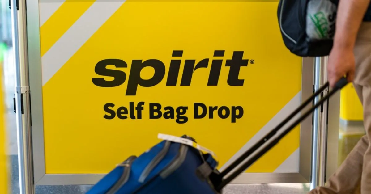 spirit airlines self bag drop service at atlanta airport aviatechchannel