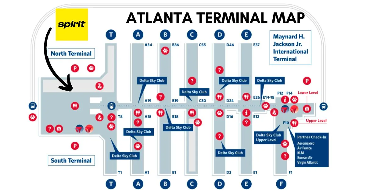 which terminal is spirit airlines at atlanta airport aviatechchannel