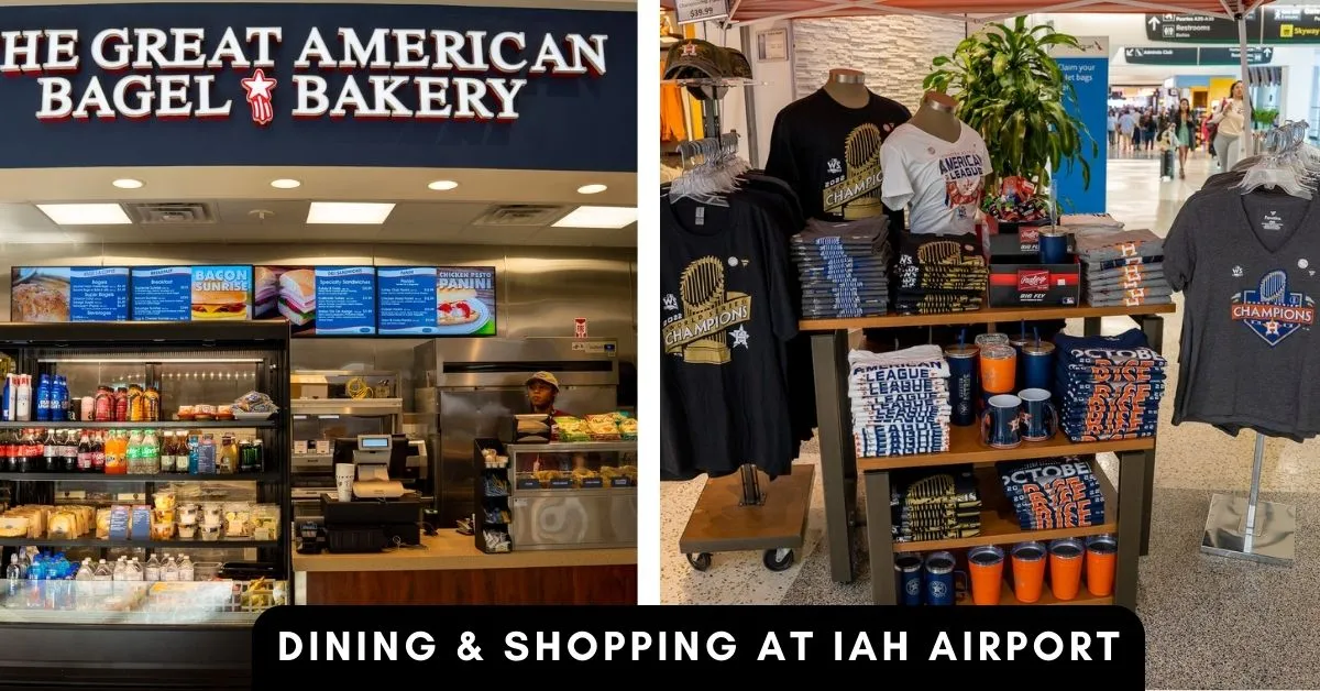 dining and shopping options at iah airport aviatechchannel