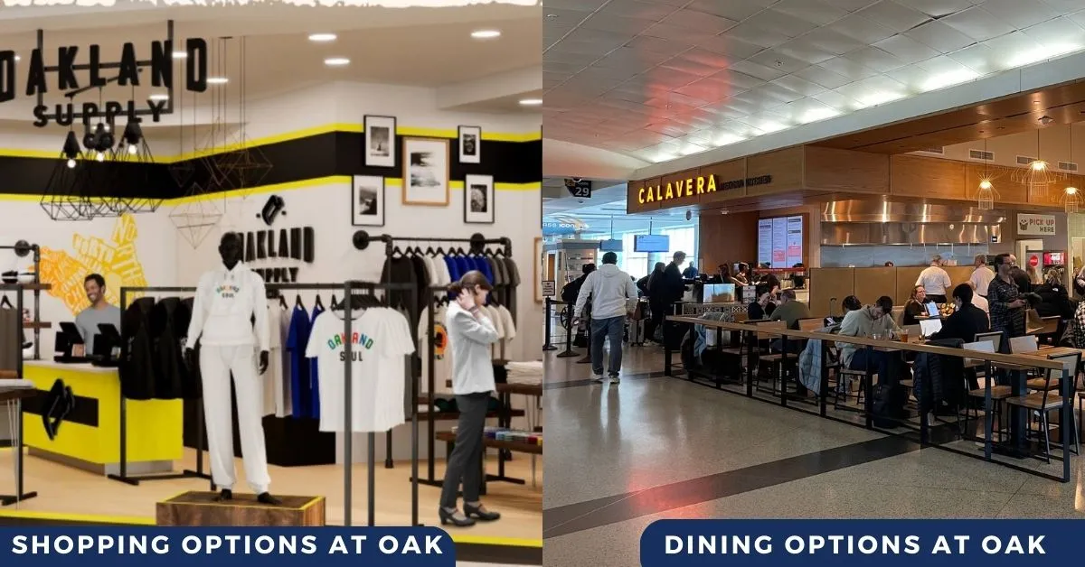 oakland airport food shopping options aviatechchannel