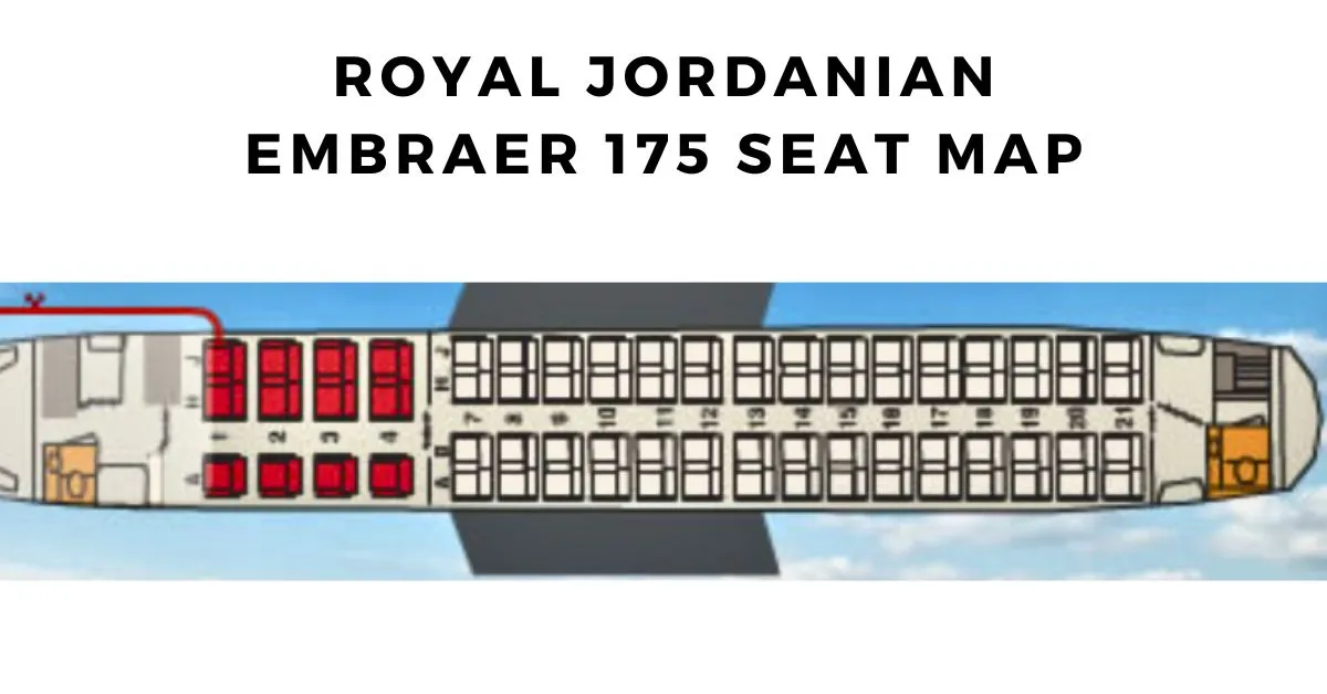 royal jordanian embraer 175 seat map aviatechchannel