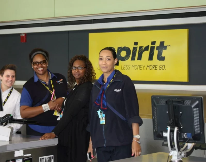 spirit airlines counter at dtw airport aviatechchannel