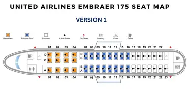 United Airlines Seating Chart Embraer Rj145 – Two Birds Home