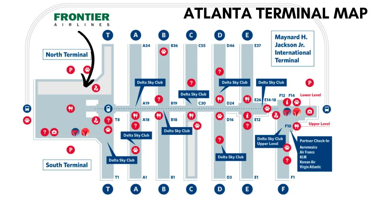 which terminal is frontier airlines at atlanta airport aviatechchannel
