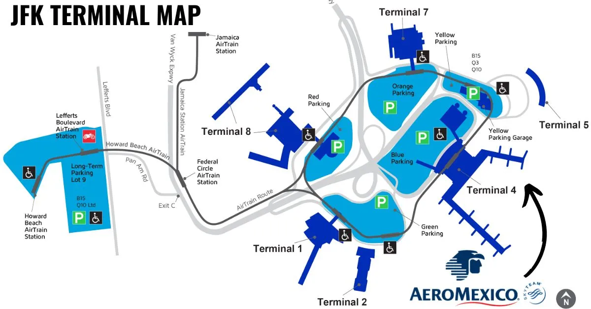 aeromexico jfk terminal map aviatechchannel