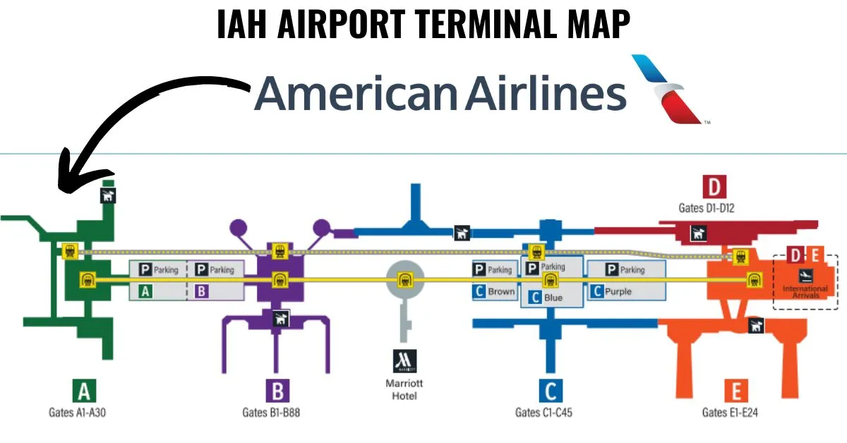 what terminal is american airlines at iah airport aviatechchannel