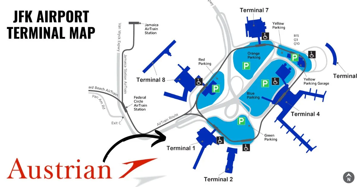 austrian airlines jfk terminal map aviatechchannel