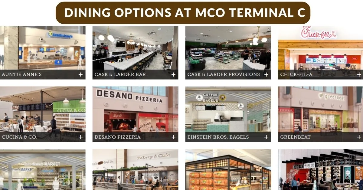 dining options at mco terminal c aviatechchannel