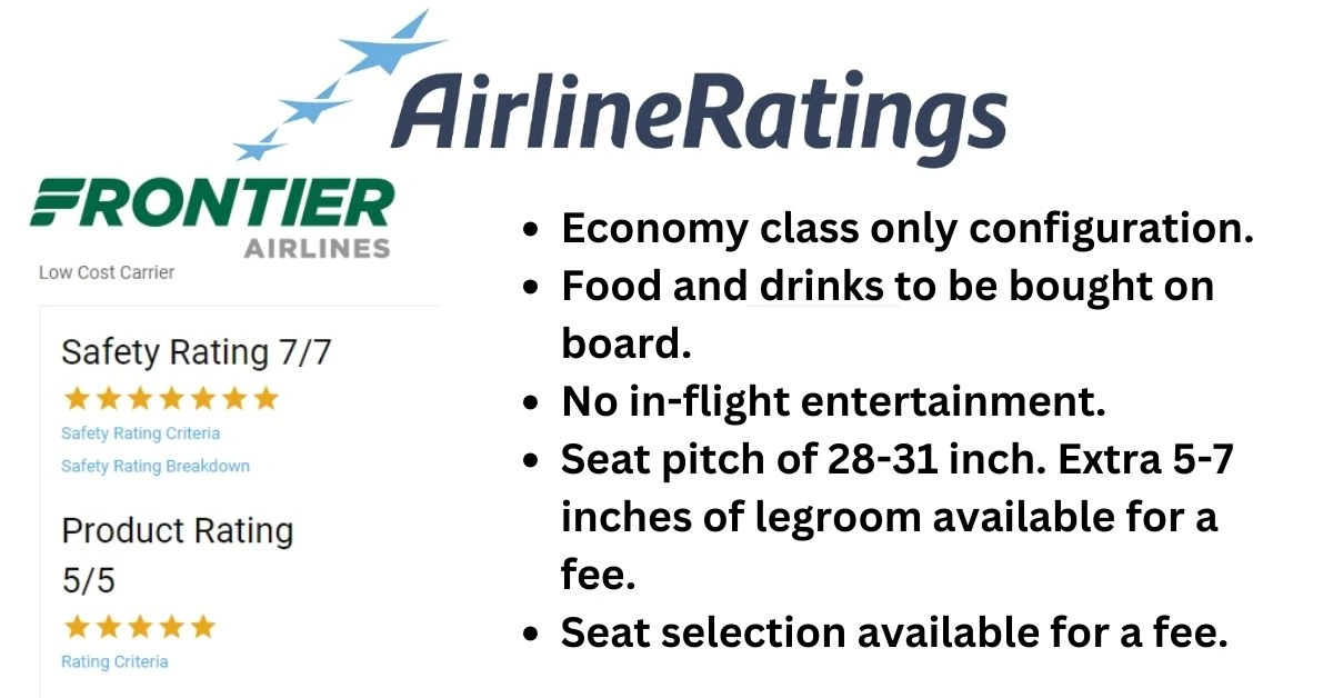 frontier airlines rating by airline ratings aviatechchannel